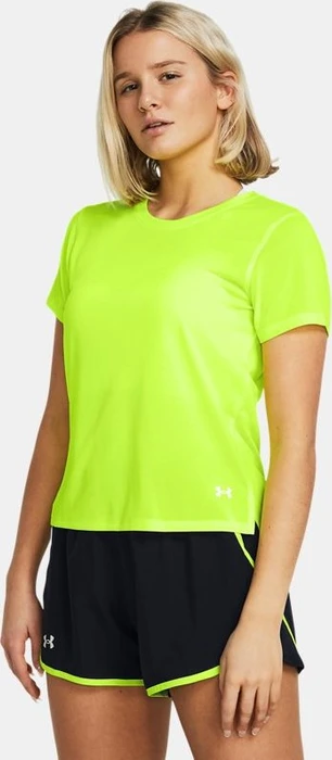 Under Armour Launch Funktionsshirt kurzarm high vis yellow/reflective (Damen)