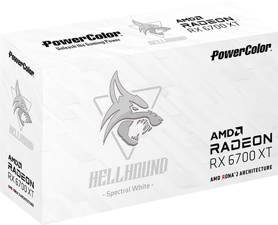 PowerColor Hellhound Radeon RX 6700 XT Spectral White, 12GB GDDR6, HDMI, 3x DP