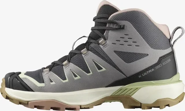 Salomon X Ultra 360 Edge Mid GTX nine iron/gull/lime cream (Damen)