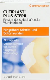Cutiplast Plus Steril, 5 x 7cm, 5 Stück