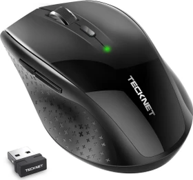 TeckNet Classic 2.4G Wireless, schwarz, USB (M002-Black)