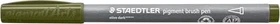 Staedtler pigment brush pen 371 dunkeloliv