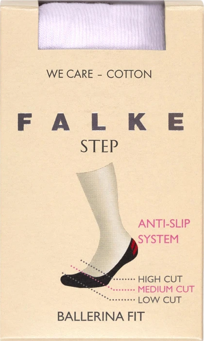 Falke Step Medium Cut Box Socken weiß (Damen)