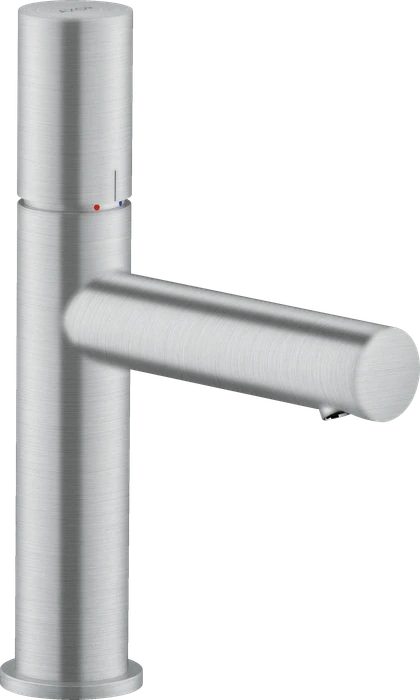 Hansgrohe Axor Uno Waschbeckenarmatur 110 mit Zerogriff und Ablaufgarnitur brushed chrome