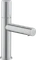Hansgrohe Axor Uno Waschbeckenarmatur 110 mit Zerogriff und Ablaufgarnitur brushed chrome Vorschaubild