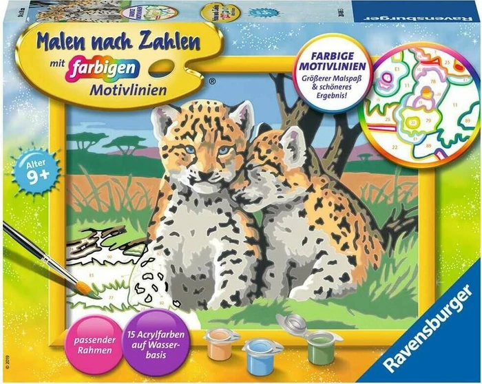 Ravensburger Malen nach Zahlen Kleine Leoparden