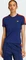 adidas 3-Streifen Slim T-Shirt kurzarm dark blue/team power red 2/crew yellow (Damen) Vorschaubild