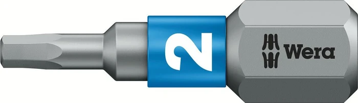 Wera 840/1 BTZ Innensechskant Bit 1/4", 2x25mm, 1 Stück
