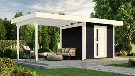 Weka 172 B 530x301cm Gartenhaus anthrazit