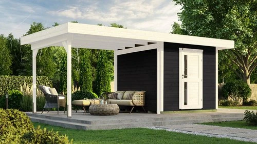 Weka 172 B 530x301cm Gartenhaus anthrazit