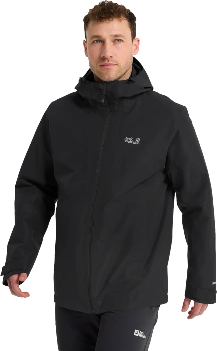 Jack Wolfskin Stonetrail 3in1 Funktionsjacke schwarz (Herren)