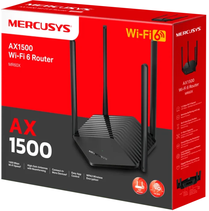Mercusys MR60X, AX1500