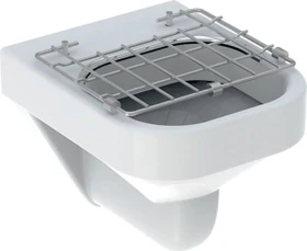 Geberit Publica Set Ausguss mit Klapprost 40x37x49cm, weiß/KeraTect