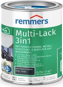 Remmers Multi-Lack 3in1 Metallschutzmittel anthrazitgrau (RAL7016), 750ml
