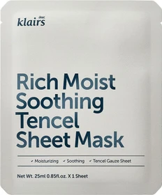 Dear Klairs Rich Moist Soothing Tencel Tuchmaske, 25ml