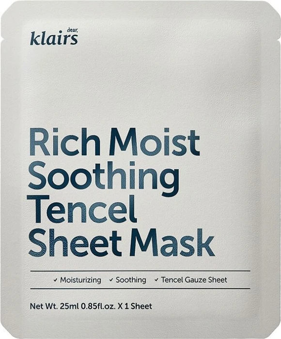 Dear Klairs Rich Moist Soothing Tencel Tuchmaske, 25ml