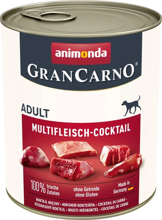 animonda GranCarno Dose Fleisch pur Adult Multifleisch-Cocktail, 800g