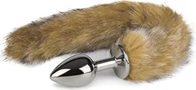 EasyToys Fox Tail Plug braun/silber
