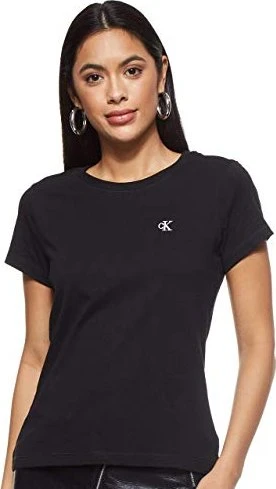 Calvin Klein Slim Fit T-Shirt kurzarm ck black (Damen)