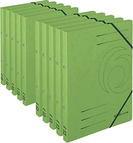 Herlitz Ringbuch 2-Ring Colorspan, 25mm, A4, grün, 10er-Pack