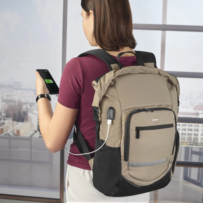 Hama Terra Notebook Rucksack 15.6" natur