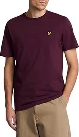 Lyle & Scott Plain T-Shirt kurzarm burgundy (Herren)