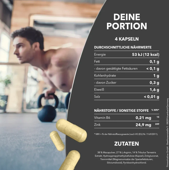 Best Body Nutrition Professional Maca Arginine Testobolan Booster 100 Stück