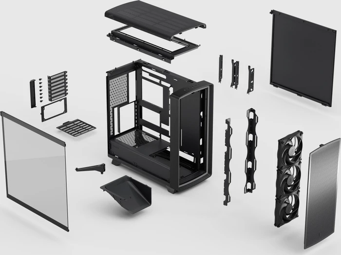 Fractal Design Summit Ambience Blackout TG Light Tint, Glasfenster