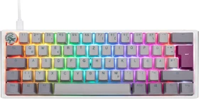Ducky One 3 Mini, Mist Grey, PBT, LEDs RGB, MX RGB ERGO CLEAR, USB, DE