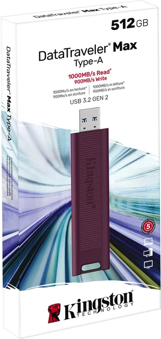 Kingston DataTraveler Max 512GB, USB-A, USB 3.2 Gen 2×1