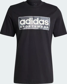 adidas Camo Linear Graphic T-Shirt kurzarm schwarz (Herren)
