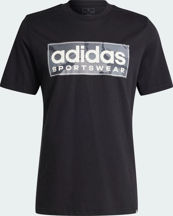 adidas Camo Linear Graphic T-Shirt kurzarm schwarz (Herren)