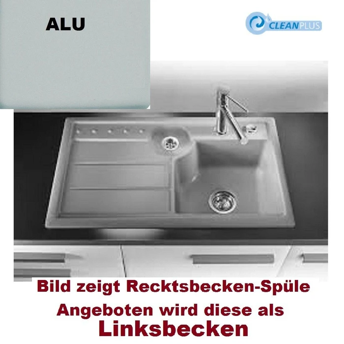 systemceram Sinus 87 Einbau Becken rechts alu