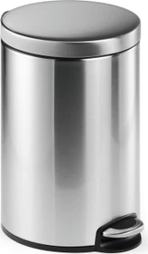 Durable Treteimer 12L rund edelstahl