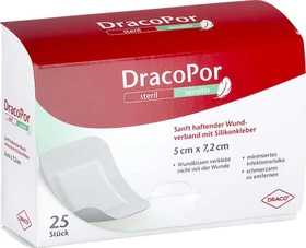 Dr. Ausbüttel DracoPor Sensitiv steriler Wundverband, 5 x 7.2cm, 25 Stück