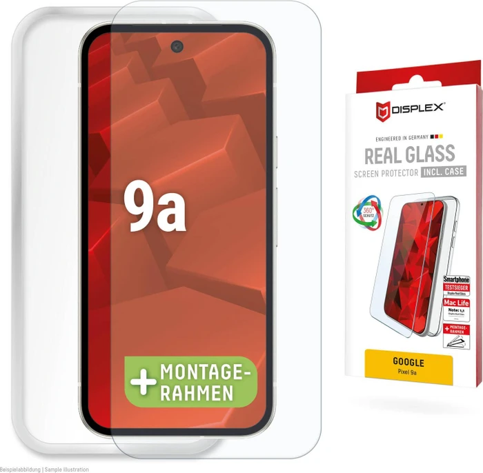 Displex Real Glass + Case für Google Pixel 9a