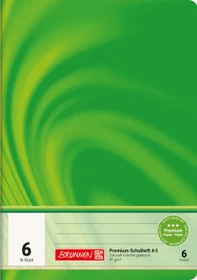 Brunnen Vivendi Schulheft, A5, Lineatur 6, grün, 16 Blatt