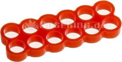 E22 12-Slot Stealth Kabelkamm 4mm, rot (SC-304-E2)