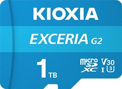 KIOXIA EXCERIA G2, microSD UHS-I U3, A1, V30