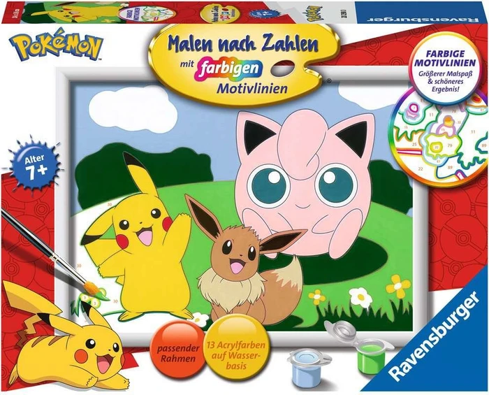 Ravensburger Malen nach Zahlen Pokémon Abenteuer