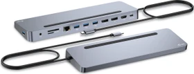 i-tec Metal Ergonomic 3x 4K Display Docking Station, USB-C 3.0 [Stecker] (C31FLAT2PDPRO)