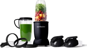 NutriBullet NB910MAB Pro Mineral Smoothie Maker mattschwarz, 7-tlg.