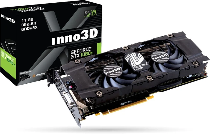INNO3D GeForce GTX 1080 Ti Twin X2, 11GB GDDR5X, DVI, HDMI, 3x DP