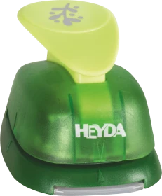 Heyda Hebel-Motivstanzer XL, MIstel, gelb/grün, 38mm