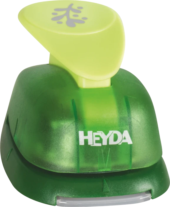 Heyda Hebel-Motivstanzer XL, MIstel, gelb/grün, 38mm
