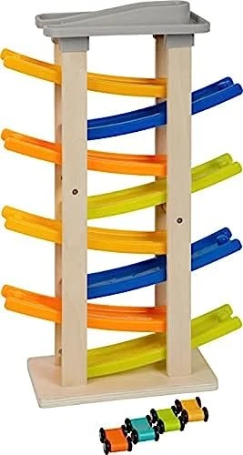 Legler Small Foot Rennbahn mit Parkdeck XL