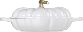 Le Creuset Gusseisen Kürbis Bräter 28cm 2.5l weiß