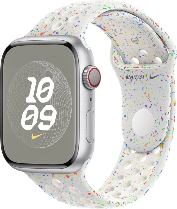 Apple Nike Sportarmband S/M für Apple Watch 45mm Pure Platinum