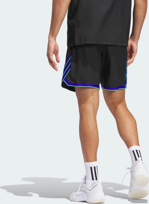 adidas Crazy Lite Trainingshose kurz black/lucid blue/screaming green (Herren)