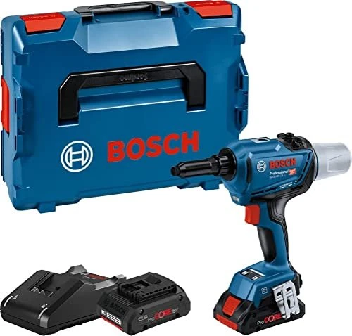 Bosch Professional GRG 18V-16 C Akku-Blindniet-Setzgerät inkl. L-Boxx + 2 Akkus 4.0Ah